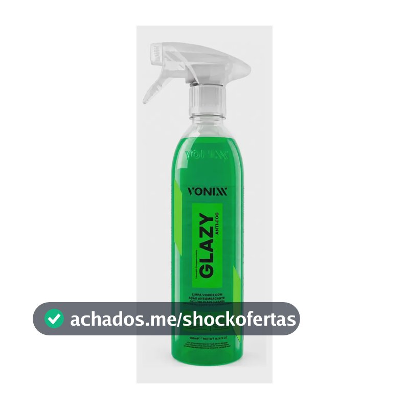 Glazy Anti Fog Vonixx 500ml Spray Antiembaçante Vidros Auto