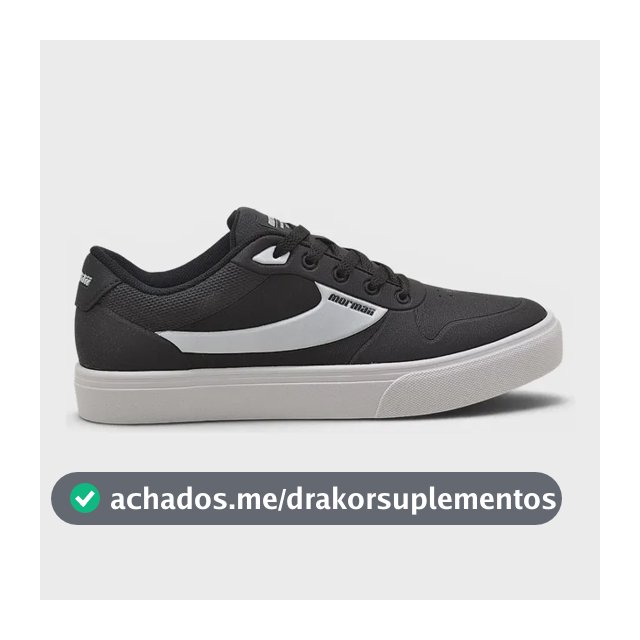 Tenis Mormaii Urban Versa Masculino Casual Conforto Skate Preto/branco 42 Br