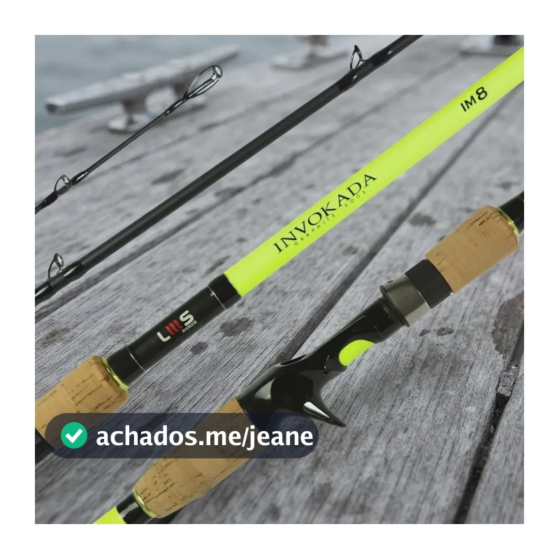 Vara Lumis Invokada Pró 2.40m-50lb Verde Limão Carretilha 2p Cor Verde-limão