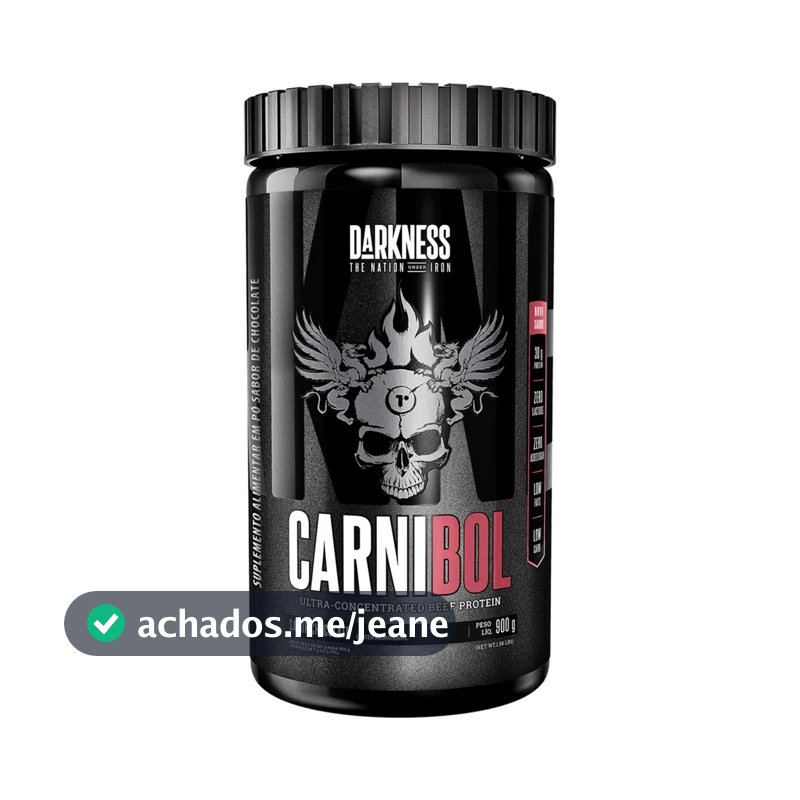 Proteína Darkness Carnibol Beef em pó sabor Chocolate x 900g