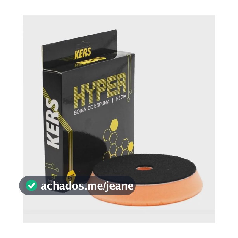 Boina de espuma laranja 5” hyper Kers corte médio