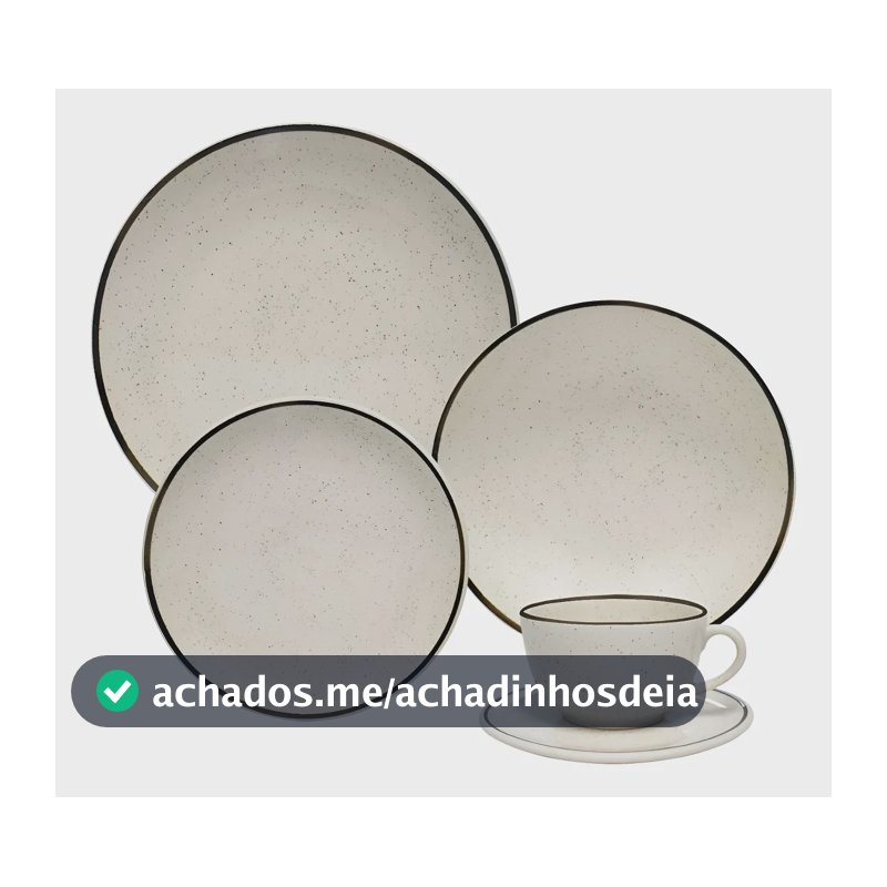 Jogo De Jantar E Chá 20 Peças Unni Brisa Oxford Aw20-5903