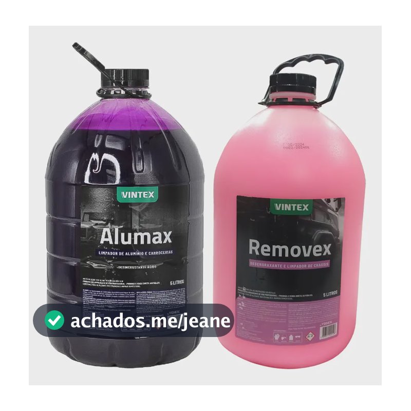Limpeza Automotiva Vonixx Alumax Kit Shampoo Motor Roda Chassi 5L