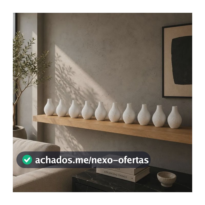 10 Unidades Vaso Decorativo Mesa Festa E Casa Pequeno Branco