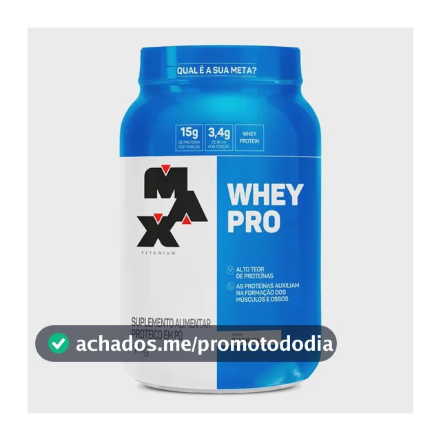 Proteína Max Titanium Whey Pro Concetrado em pó sabor Baunilha x 1kg