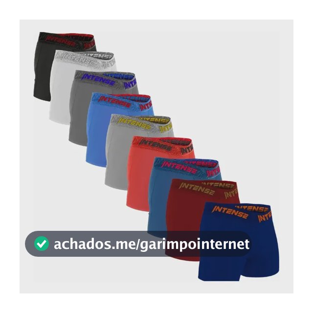 Kit C/10 Cuecas Boxer Algodão Cotton Confortável Forrada