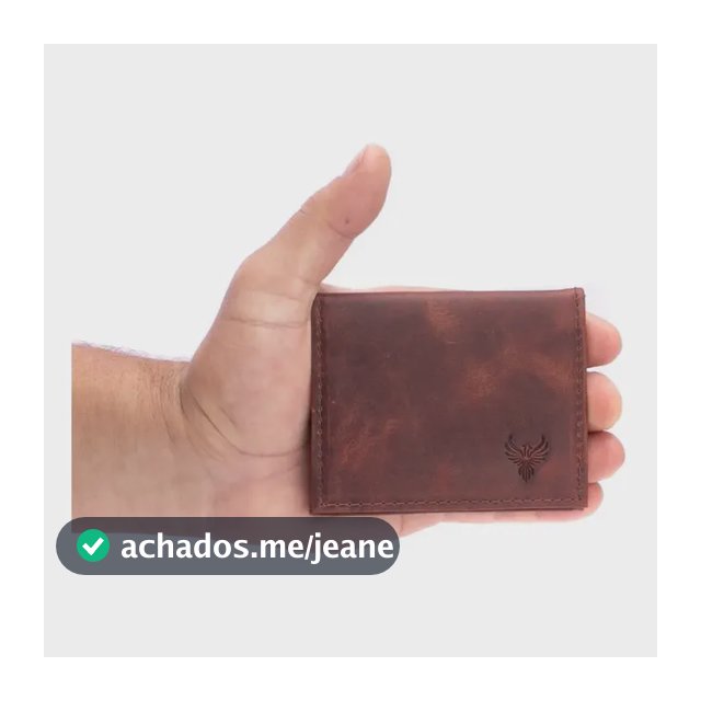 Carteira Masculina 100% Couro Bovino Modelo L S/plástico