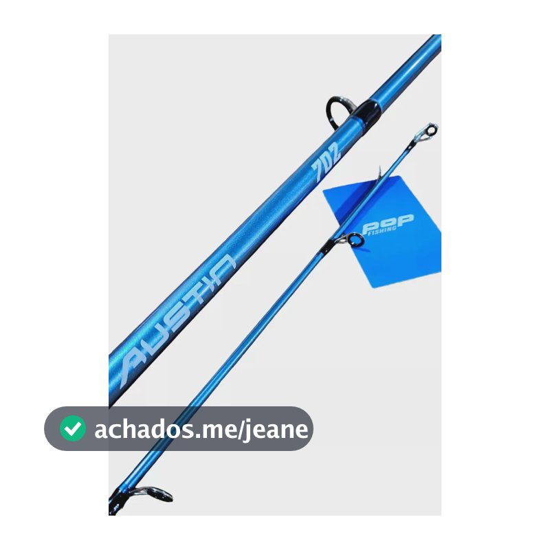 Vara Molinete Pesca Pacu Tambaqui Tamba Pintado 2,10mt 60lbs Azul