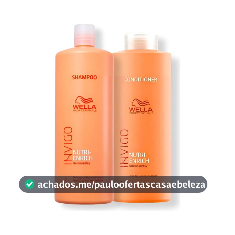 Kit Wella Invigo Nutri-enrich Duo Shampoo E Condicionador 1l