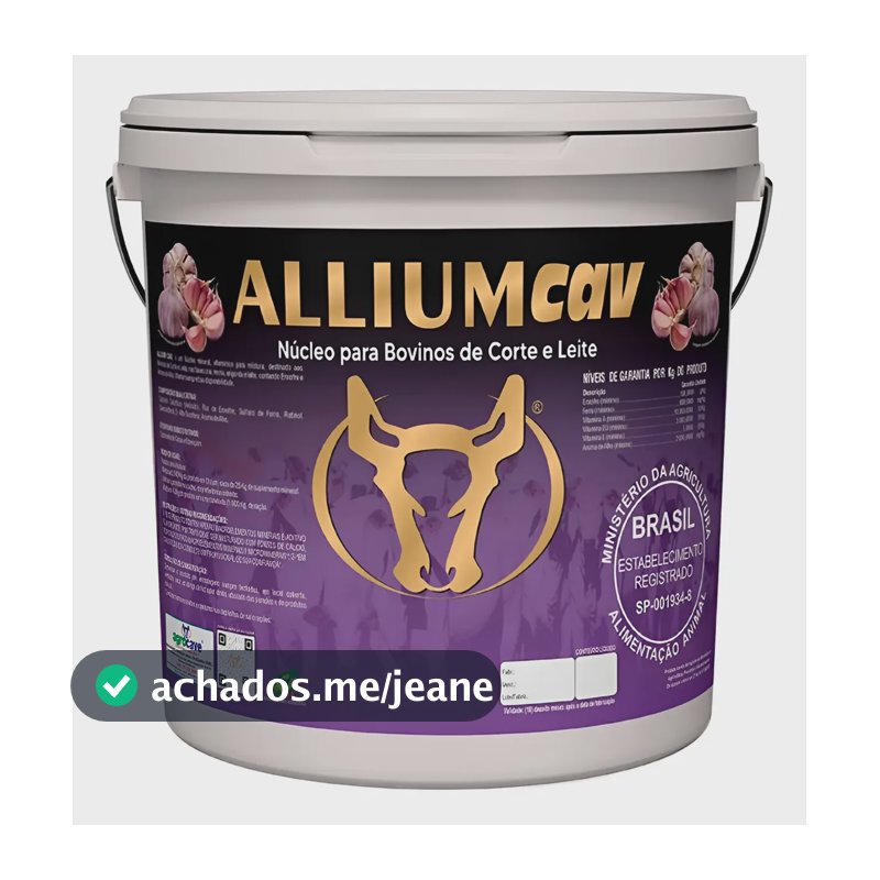 Allium Cav Contra Moscas Carrapatos Vermes 1 Kg Agrocave
