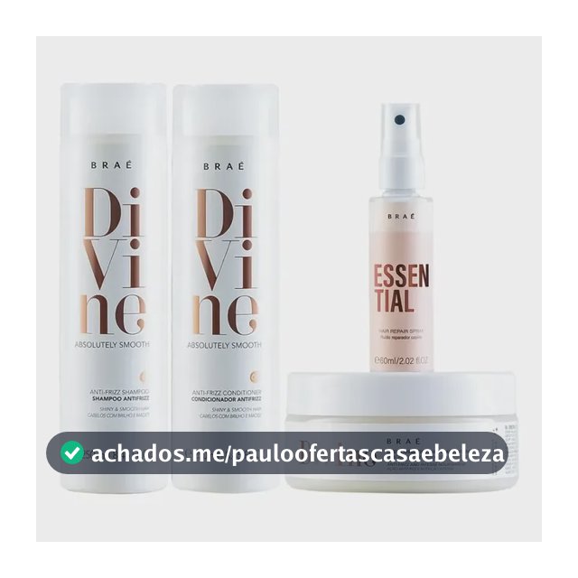 Divine Shampoo + Condicionador + Másc + Mini Essential 200 g- Braé
