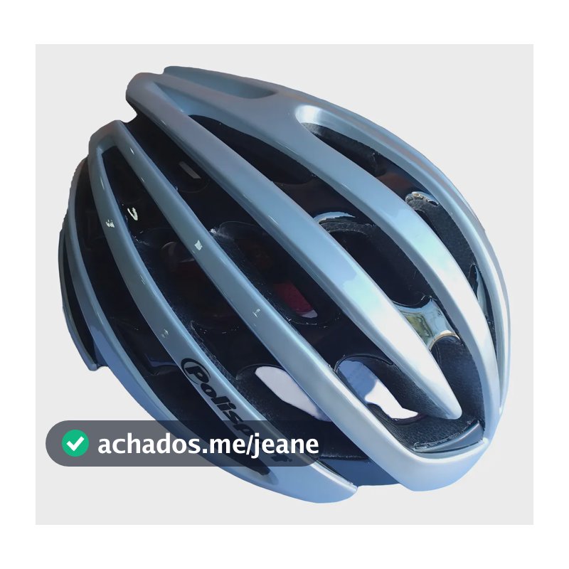 Capacete De Ciclismo Polisport Light Road 2025 Cor Prata Tamanho M (55-58)