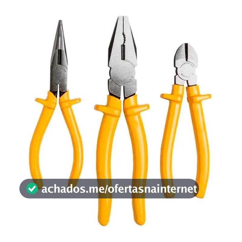 Kit Alicate Tramontina (Bico, Corte e Universal) 43409107