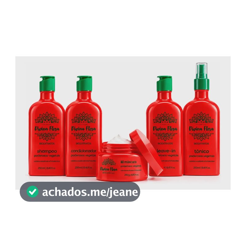 Kit Crescimento Capilar Divina Flora Cabelão 5 Produtos