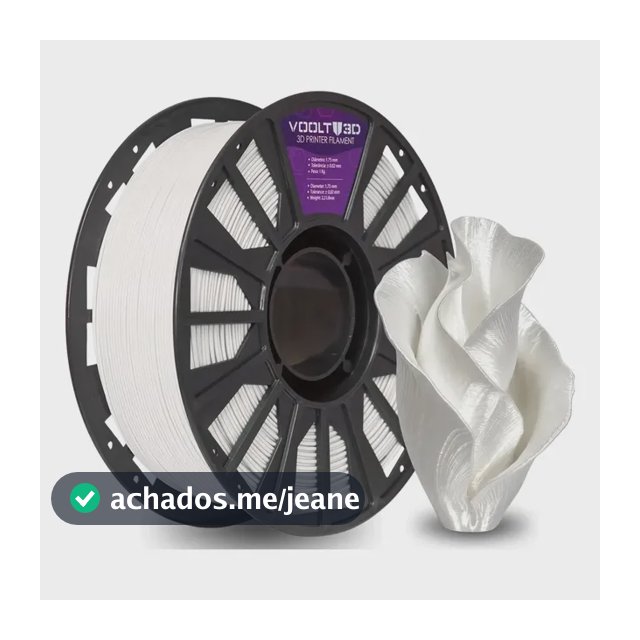 Filamento Pla Branco Off White Evo 1kg Voolt3D Impressão Fabricação Nacional Imprimir Peças 3D