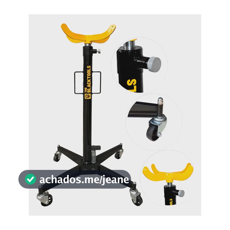Macaco Hidráulico Para Veículos The Black Tools BMT500 Formato Transmissão