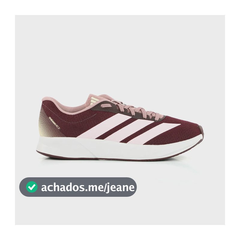 Tênis adidas Duramo Rc2 Cabedal Têxtil Solado Borracha Vermelho 36 Br