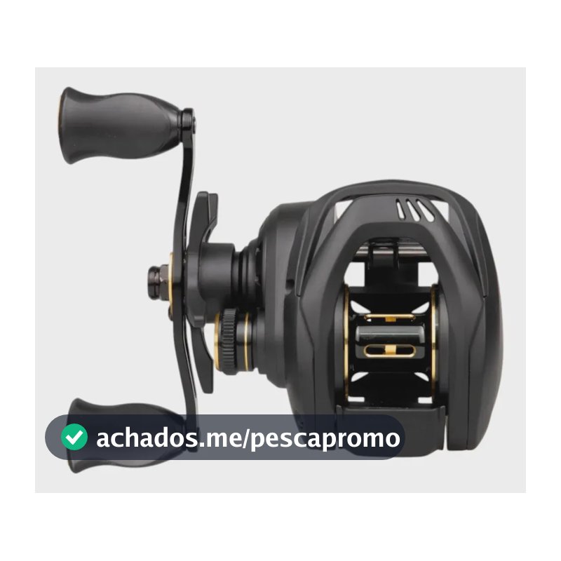 Carretilha Pesca Kawana Puma 151 10rol 186g 8 Drag 0,30mm 130m Preto Esquerdo