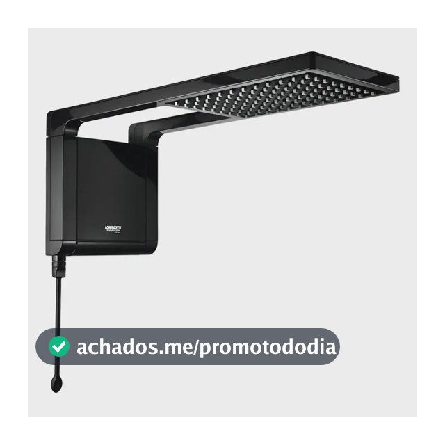 Chuveiro Eletrônico Lorenzetti Acqua Storm Ultra Preto 7800W