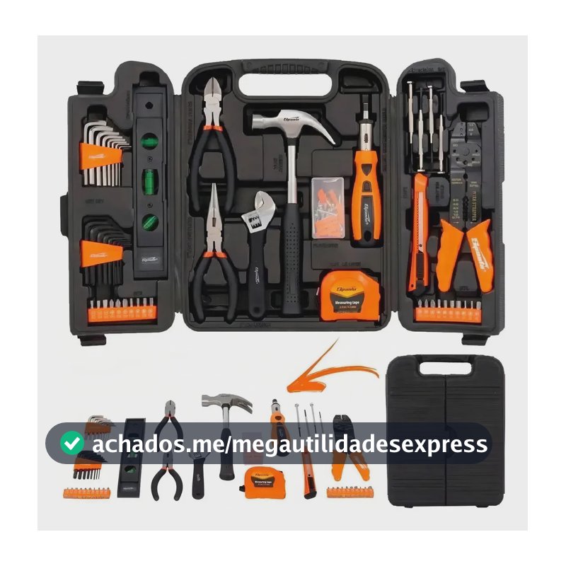 Kit Jogo De Ferramentas Completa Com 129 Peças