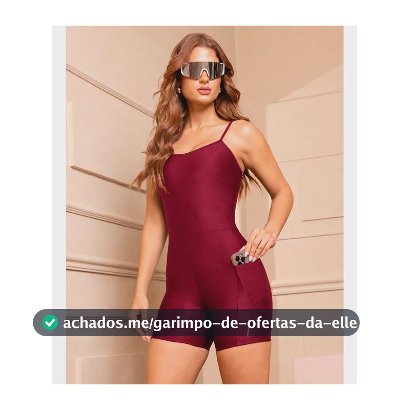Macaquinho Fitness Feminino Curto Com Bolso Atletyca Bordô M