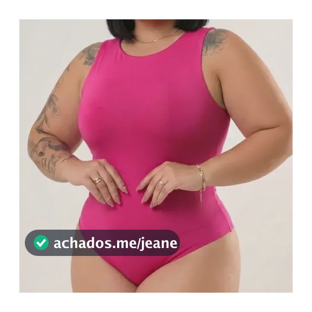 Body Feminino Plus Size Suplex Alça Larga Sem Transparência
