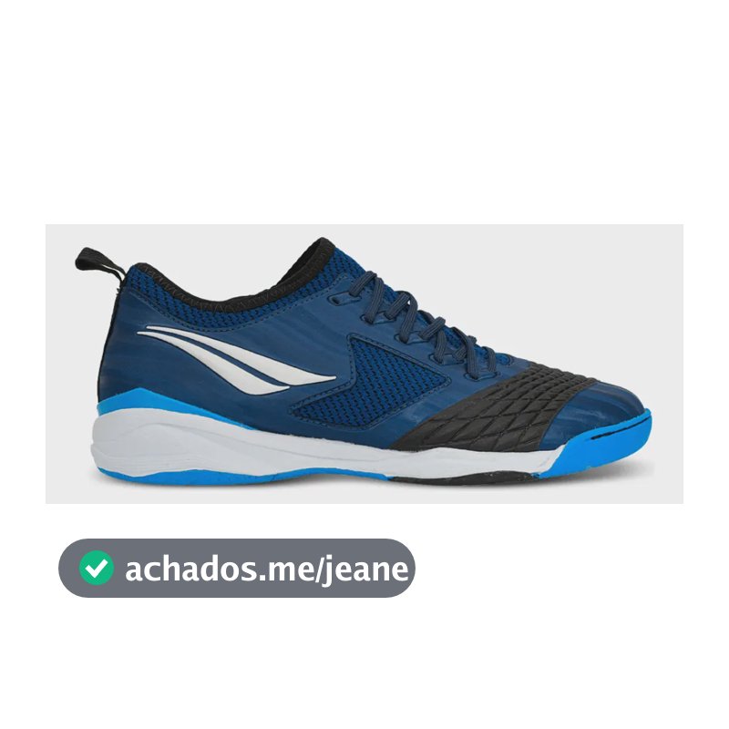 Chuteira Profissional Futsal Penalty Max 1000 Locker Ecoknit Azul 40 Br