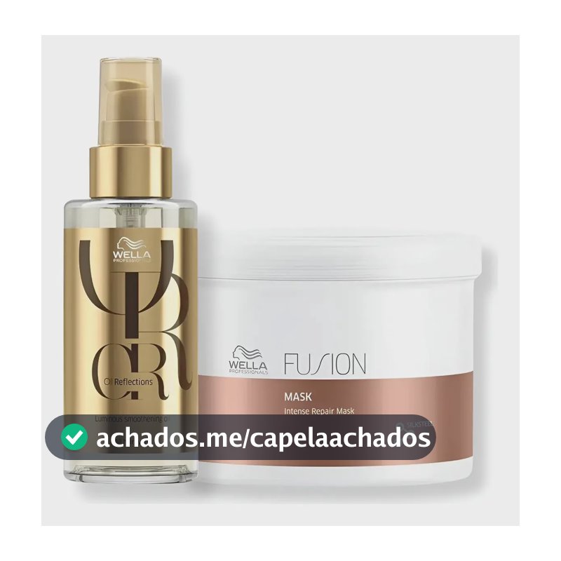 Kit Wella - Máscara 500g Fusion + Óleo 100ml Oil Reflections
