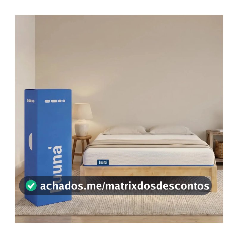 Colchão Casal Luuna Support, Espuma Firme, 10 Anos de Garantia, 18cm, Ortopédico com Suporte à coluna