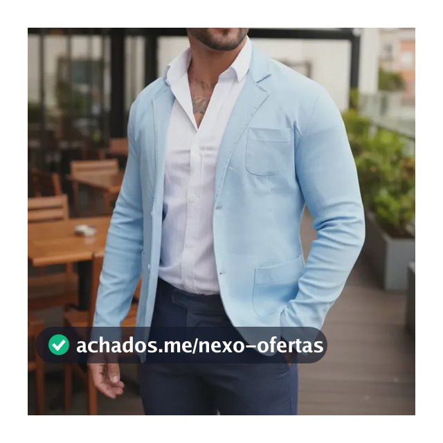 Blazer Masc Premium Slim Fit Bengaline Corte Italiano Social