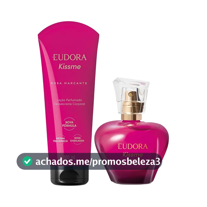 Kit Presente Eudora Kissme Rosa Marcante