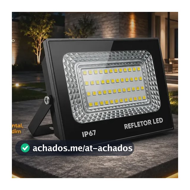 kit 2 Refletor Led 200w Holofote Bivolt Prova D'água Cor Branco Frio 6500k