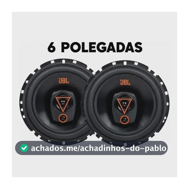 Par alto falante JBL multisystem 6TRMS80 Triaxial 6 Pol 160w cor preto