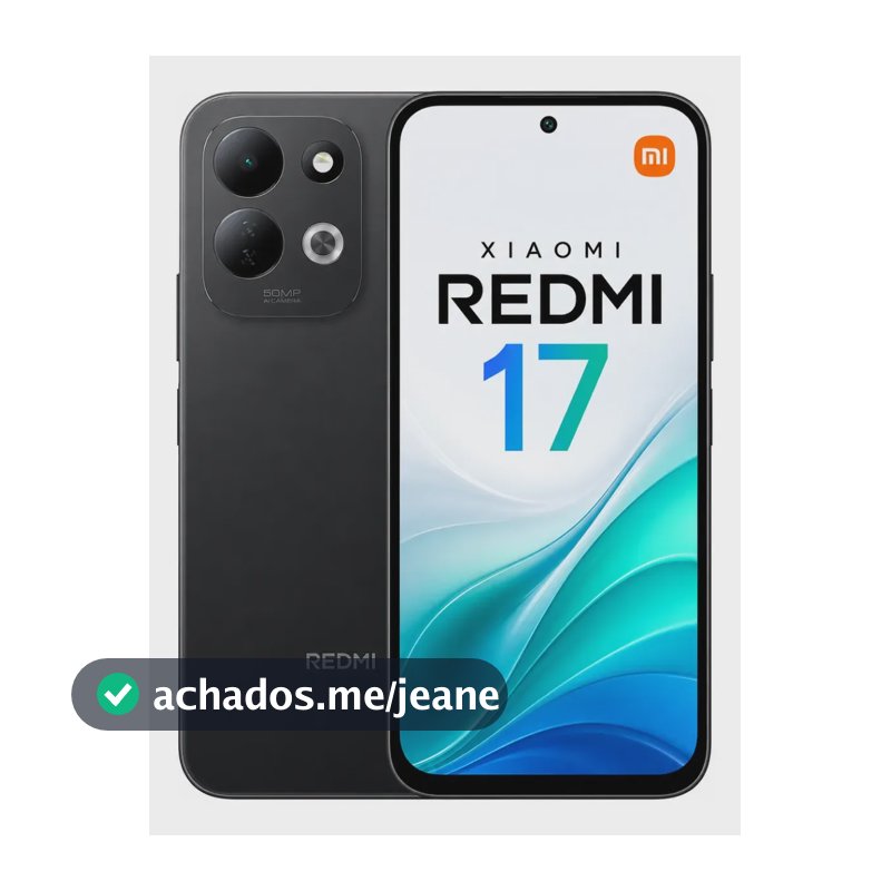 Celular Xiaomi Redmi 17 256gb 6gb Ram 7500mah 50mp 4g Global Preto