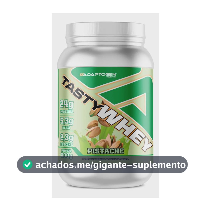 Adaptogen Science Tasty Whey Proteína Pistache 900g Pistache