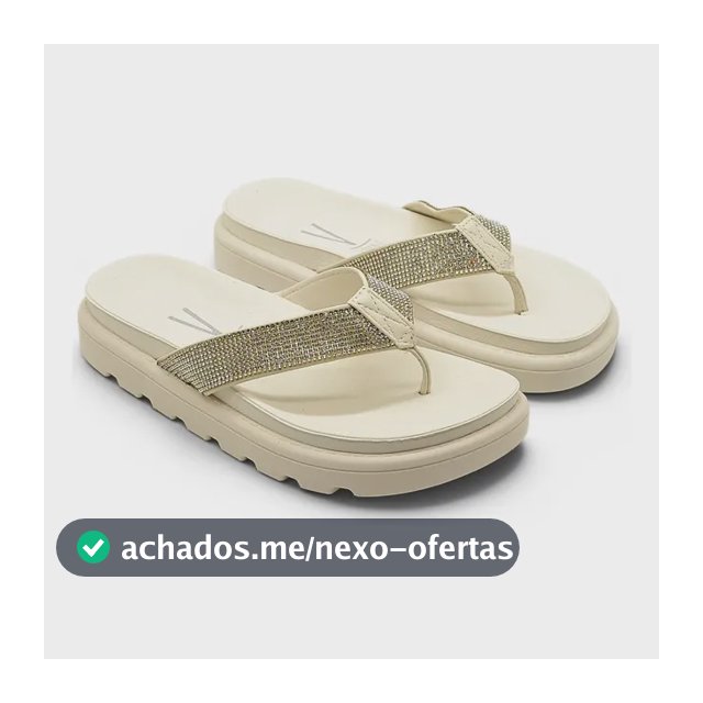Sandalia Vizzano Strass Brilho Flatform Feminina Original