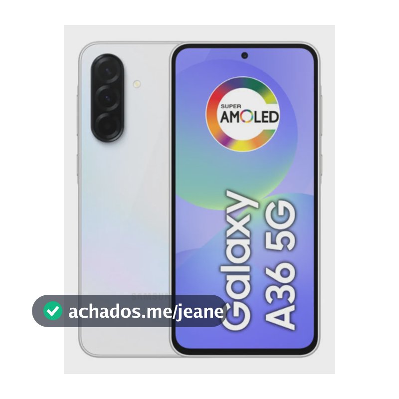 Smartphone Samsung Galaxy A36 5g 256gb 8gb Super Amoled 6.7'' Câmera Tripla 50mp Selfie 12mp 5000 Mah Ip67 Nfc Dual Sim Recursos Ia - Branco