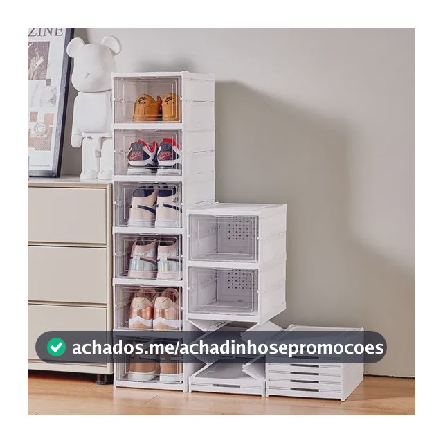 Sapateira Organizador Sapatos Empilhável Vertical 6 Andares