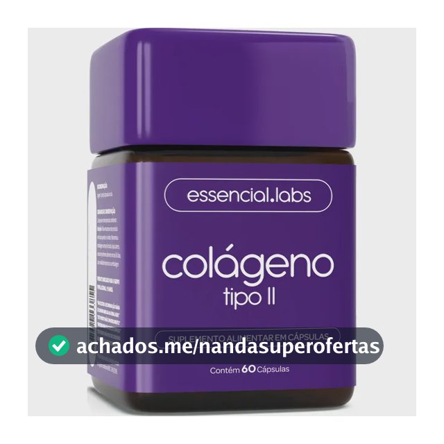 COLÁGENO TIPO 2 com 45mg - Fórmula Exclusiva para a Articulação com Máxima Concentração e Biodisponibilidade - 60 Cápsulas