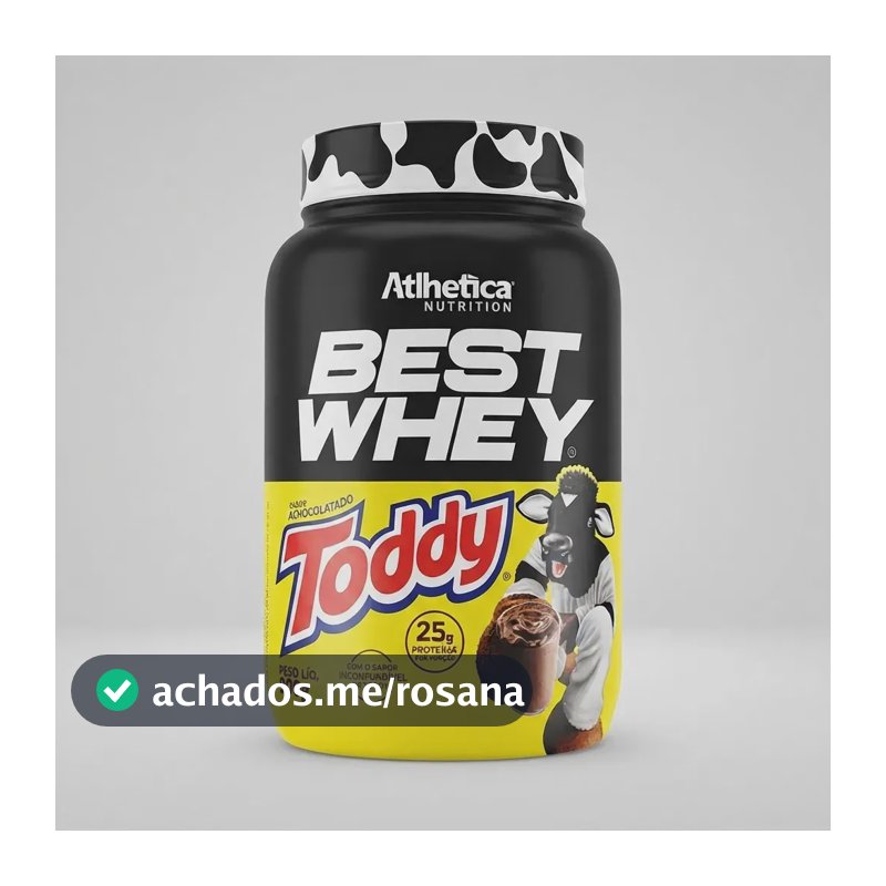 Proteína Atlhetica Nutrition Best Whey em pó sabor Toddy x 900g