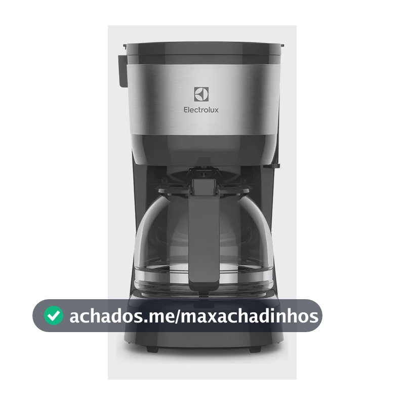 Cafeteira Elétrica Electrolux Jarra vidro, acabamento inox filtro Permanente Removível Sistema Corta Pingos Capacidade 15 xicaras 600ml ECM10