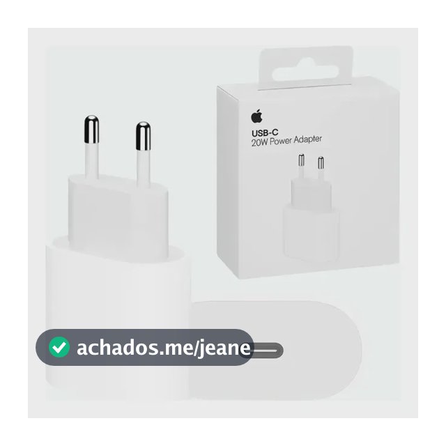 Carregador Fonte Usb-c 20w Compativel Com iPhone Tipo-c Turbo Adaptador Branco - Distribuidor Autorizado