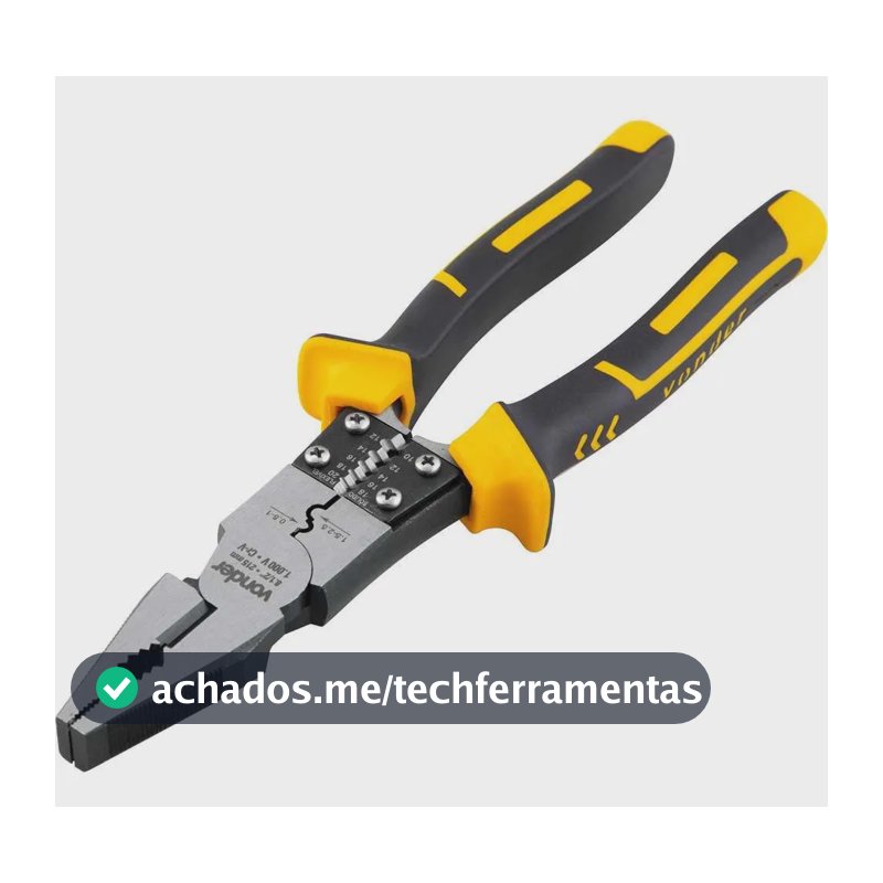 Alicate Universal Multifunção Eletricista 8.1/2 Vonder 1000v