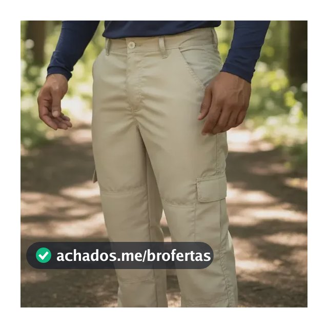 Calça Masculina Polly Rip Stop Tática Militar Reforçada