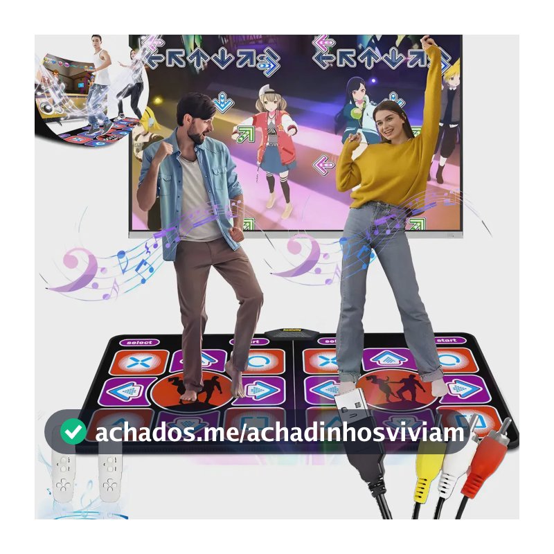 Tapete De Dança Eletrônico Com Teclado Musical Cobertor De Dança Av Interface Tv Zavanese