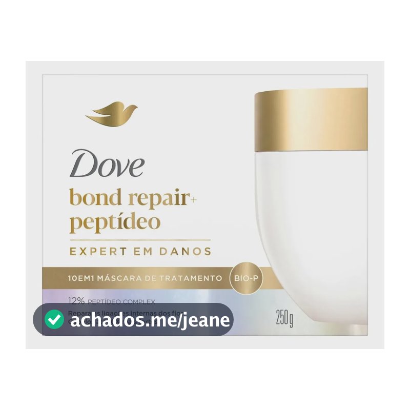 Dove Máscara de Tratamento 10 em 1 Bond Repair + Peptídeo 250g
