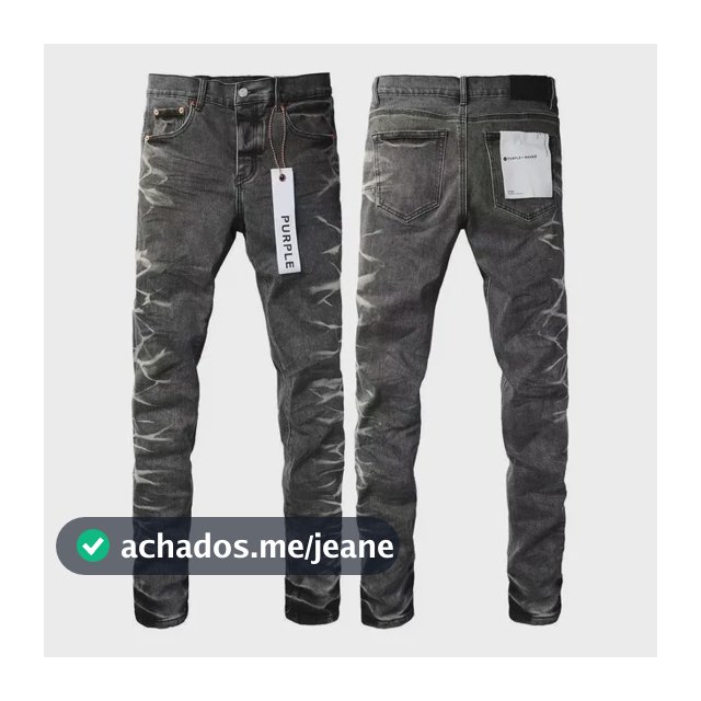 Jeans Elásticos Finos E Rasgados Da Purplebr, Moda Unissex