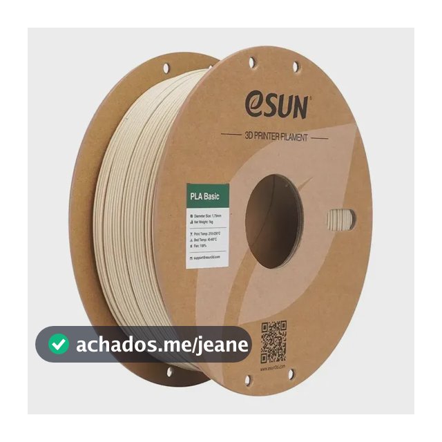 Filamento 3d Esun Pla Basic 1kg 1.75mm Branco Osso