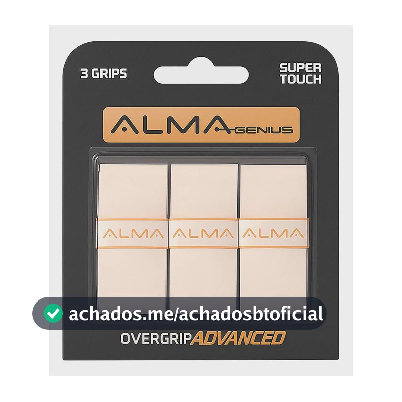 Overgrip Advanced Branco Profissional 3 Unidades Alma Genius