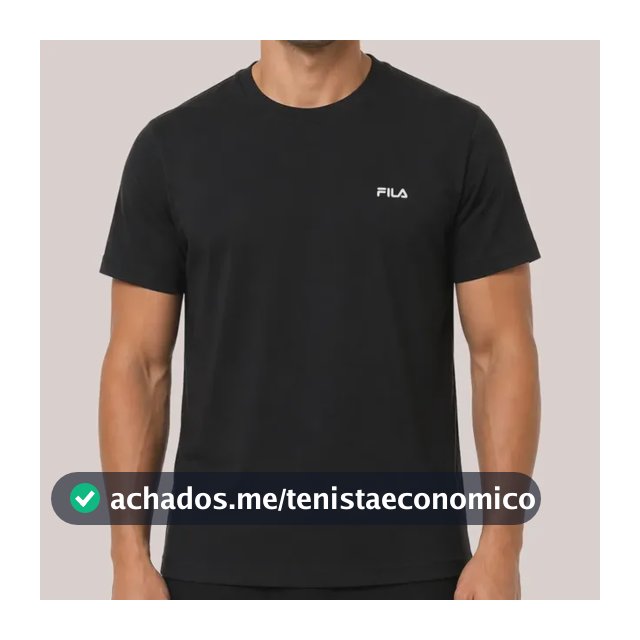 Camiseta Fila Regular Classic Conforto Com Tecido Premium